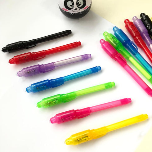 28Pcs SCStyle Invisible Ink Pen with UV Light Magic Marker for Secret Messages, Writing Information for Birthdays