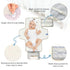 SyXIOP Pink Reusable Portable Changing pad with Tissue Pocket Diaper Changing pad Portable Infant Travel Station Kit