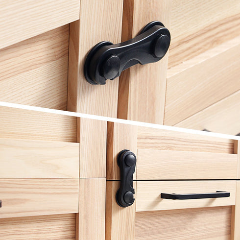 Child Safety Cabinet Locks (10 Pack) - Baby Proofing Latches for Drawers, Toilet Seat, Fridge, Oven with 10 Adhesives