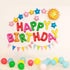 16 Inch Colorful Rainbow Happy Birthday Balloons Banner, Aluminum Foil Letters Multicolor Happy Birthday Balloon for