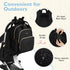 mommore Backpack, Large-27L) Diaper Bag Stylish Travel Baby Bag with Insulated Pockets, Changing Pad and Stroller