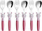 ANNOVA Kids Silverware Set, 6 Pieces Childrens Flatware Stainless Steel (6FS, Rabbit)