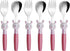 ANNOVA Kids Silverware Set, 6 Pieces Childrens Flatware Stainless Steel (6FS, Rabbit)