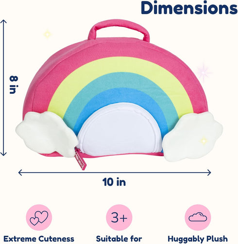 PixieCrush Unicorn Stuffed Animal Set, 5 Plush Toys for Girls with Carry Case, Ages 3 and Up