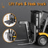TOPMVP 1/64 Sounds,2 1 6-8 8-12 MINI RC Forklift Toy,Remote Control Forklift Truck with Lights & in Lift Fork & Hook