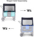 W2 WONDERFOLD Mosquito Net for Stroller Wagon Featuring Easy Access Zippered Entrance with Quick and Easy Install