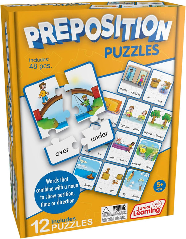 Junior Learning JL245 Preposition Puzzles, Multicolor