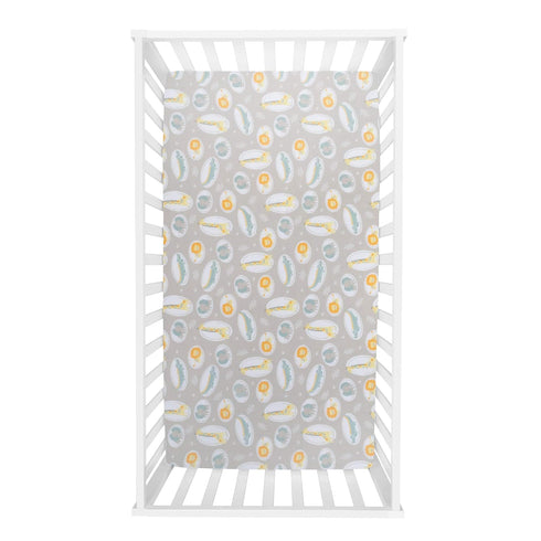 Sammy 2-Pack Set, 28 52 & Lou Jungle Pals Microfiber Fitted Crib Sheet Fits Standard Crib Mattress in x in; Fully