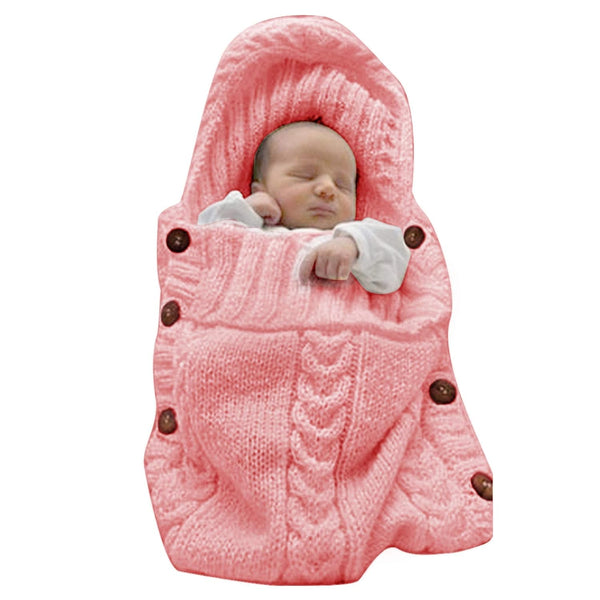XMWEALTHY Newborn Baby Wrap Swaddle Blanket Knit Sleeping Bag Receiving Blankets Stroller