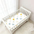 miaozhen 1 Pack 52x28 Cotton Baby Crib Sheets Ultra Soft Mallard Duck Offwhite Toddler Bed Cover for Nursery Decor cuna