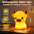 Dimmable 30 BPA-Free SiliconeHuggwaii Highland Cow Night Light for Kids, Squishy Night Light Touch Cow Lamp, Highland