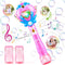 Beria Princess Toy Bubble Wand, Birthday Gifts for Girls 3-8, Light Up Bubbles Machine for Kids