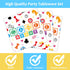 Wiooffen 96 Pcs Family Game Night Party Supplies, Gaming Party Decoration for Birthday, Tableware Set for 24 Guests