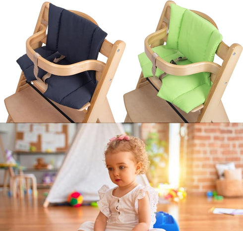KMGDM Soft Seats Cushions with not Slip designs & Easy Attachments Comfortable Highchair Pad Easy to Use Pad for Wooden