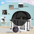 Crib Tent Safety Crib Net to Keep Baby in, Black Pop up Cribs Cover to Keep Baby from Climbing Out, Breathable Mesh