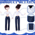 Geyoga 14 Pcs Doll Clothes & Accessories for 11.5 Inch Girl Doll, Denim Cotton Doll Cloth, Pants & Shoes Casual Wear