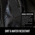 Gorilla Grip Car Seat Travel Bag, Water Dirt Tear Resistant, Easy Carry Padded Backpack Cover for Airplane, Black