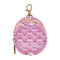 PYBUG Scallop Round Pacifier Storage Case, Polyester & TPU Lined with Hook Buckle,
