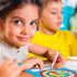 Time Learning Analog Clock for Kids - Pack of 5 (7 x 8 Inches) with 5 Erasable Markers