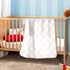 KICPOAY Pink White Checkered Baby Swaddle Blanket for Boys and Girls, Muslin Baby Receiving Swaddle Blanket, Soft