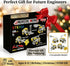 Ferthor Fun Set 8-12,4 Set 8-12 (330pcs) Erector for Boys Age Mini Metal Model for Kids,Engineering Metal Building