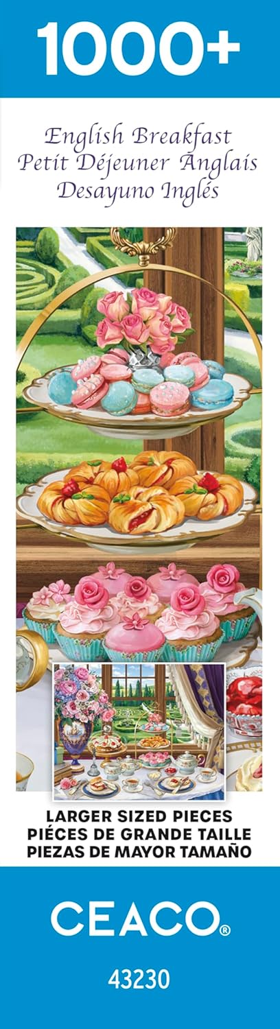 1000 Ceaco - English Breakfast - Oversized Piece Jigsaw Puzzle