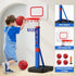 55" 3-5, HYES Toddler Basketball Hoop, Height Adjustable Basketball Hoop for Kids Kids Basketball Goal, Indoor Outdoor