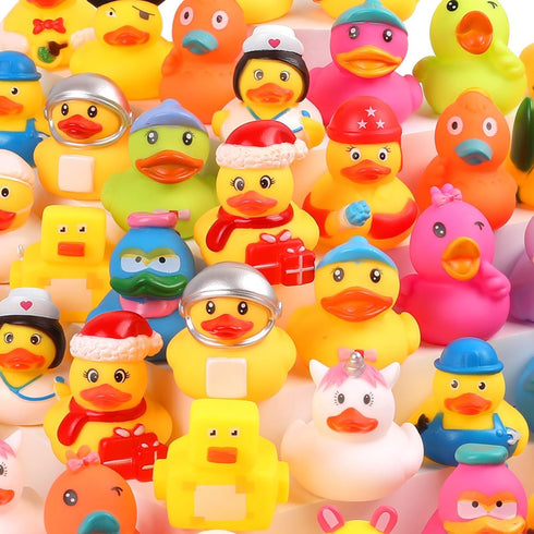 umbresen (25) Rubber Ducks Bath Toy in Bulk, Assortment Jeep Ducks for Jeep Ducking, Pool Rubber Ducky Floater Bathtub