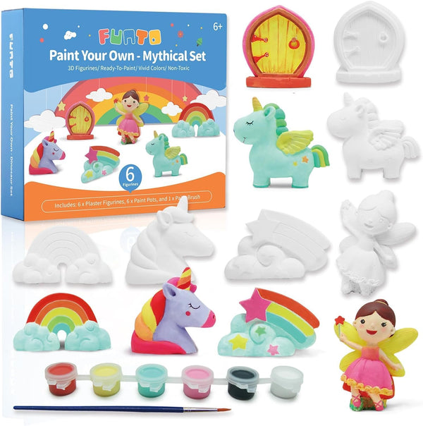 Funto Paint Your Own Unicorn Painting Kit, Arts and Crafts Set, STEAM