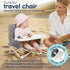 Hiccapop OmniBoost Travel Booster Seat with Tray for Baby, Dining Table, Camping, Beach, Grandmas | Folding Portable