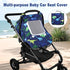 3D Windproof Baby Car Seat Cover, Mink Dot Infant Car Seat Canopy with Breathable Mesh Window, Baby Carrier Cover