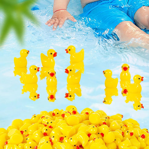 ONLYFU 1000Pcs Mini Resin Ducks Bulk Tiny Duck Figurine for Fairy Garden Landscape Aquarium Potted Plant Easter