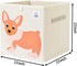 CLCROBD Foldable Animal Cube Storage Bins Fabric Toy Box/Chest/Organizer for Toddler/Kids Nursery, Playroom, 13 inch (Dog)