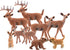 TUPARKA 9Pcs Miniature Forest Animals Set, Woodland Animals Figurines - Deer, Dog, Rabbit, Bear Figures for Cake Toppers