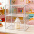 Countertop 14.2x10.6x8.7in ERINGOGO Baby Bottle Organizer for Cabinet - Clear Acrylic Bottle Station Storage Case