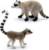 Gemini&Genius Raccoon Lemur Wild Animal Action Figure Toy Set - Realistic Zoo Animal Figurines for Kids