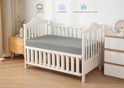 28x52 Inch 8 Inch HBHLFZ Crib Sheets for Boys, Girls, Fitted Crib Sheet - Deep Pocketed Fixed Sheet - Soft