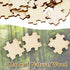 300PCS Blank Wooden Puzzles, DIY Jigsaw Puzzle Pieces for Crafts, Arts, Card Making (1.18" x 1.18") - Plain Puzzle