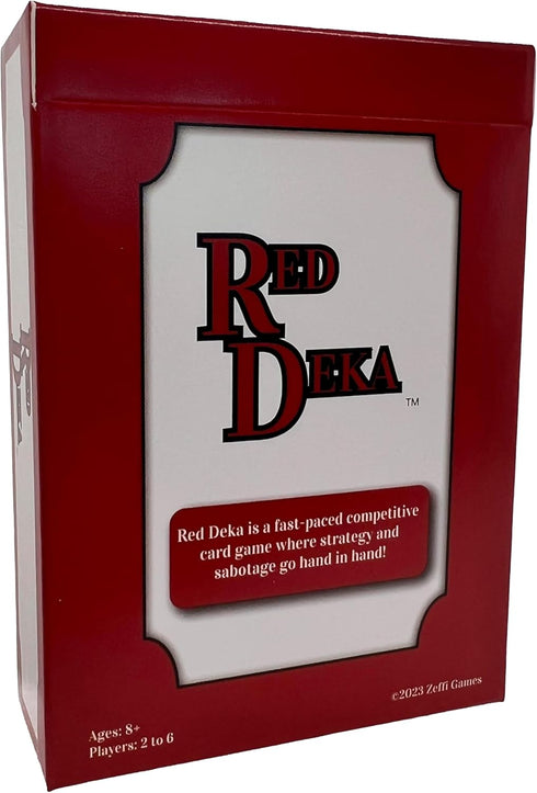 Red Deka Card Game - Sabotage Strategy Game for Game Night with Family and Friends