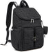 G4Free Backpack Diaper Bag for Moms Dads Travel Baby Bag with Pacifier Case & Insulated Pockets,Black