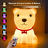 Dimmable Tremdwoto Dog Night Light for Kids,Cute Colorful Night Light with Remote Baby Girl Squishy Night Lights Lamp
