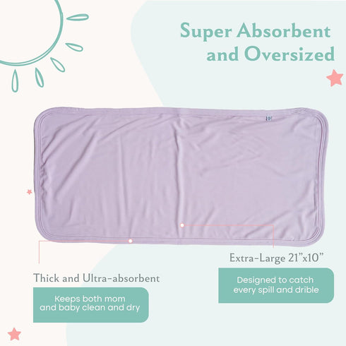 3-Pack, Caden Lane Premium Baby Burp Cloths, Ultra Soft & Absorbent, Gender Neutral for Newborn, Boy & Girl, Essentials