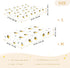 miaozhen 1 Pack 52x28 Cotton Crib Sheets for Baby Boys Girls Soft Stretchy Cute Cartoon Creature Bee White Newborns