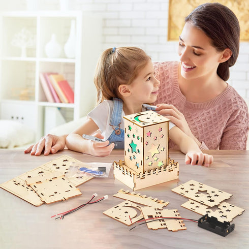 Yutin 5 in 1 STEM Kits for Kids,Wood Craft Kit for Boys Age 8-12, DIY Science Building Projects for 6-8, 3D Wooden Puzzles Assembly Model Set, STEM Crafts for Girls Age 6 7 8 9 10 11 12 14 Year Old by Yutin