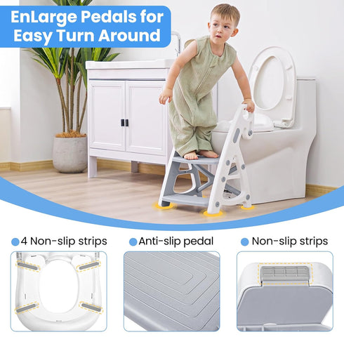 Primlect 2 1 Potty Training Seat, Upgrade Ultra-Stable Toddler Toilet Seat for Kids Boys Girls, in Potty Training