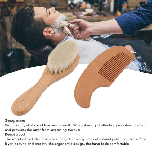Set Walfront Baby Brush and Comb Multifunction Newborn Hairbrush for Men Hair Baby Bath