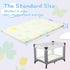 Jelumonpe Pack 38"x26"x1.5",Trifold Pack and Play Mattress Portable n Play Mattresses with Carry BagWaterproof Playpen