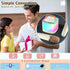Xiwoa 4-12 Karaoke Machine for Kids,Portable Bluetooth Speaker with Wireless Microphone for Illusionary Flowing