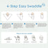 Set, Baby Swaddle Blanket - Large Premium Knit - Infant Swaddling Wrap, Receiving Blanket and Headband Baby Shower