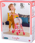 Corolle Baby Doll Stroller with Folding Canopy - Mon Premier Poupon Accessory for 12" Dolls, Pink/Floral Pattern
